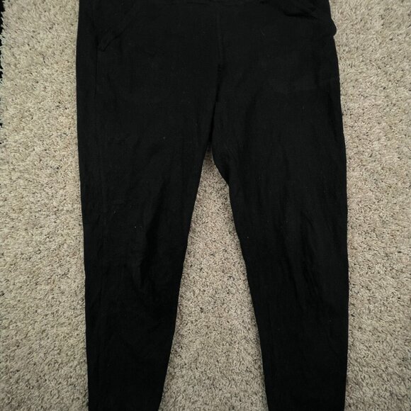 Patagonia Black Fleece Pants Size XS Sweatpants w Snap Pocket Tapered Leg - Picture 2 of 11